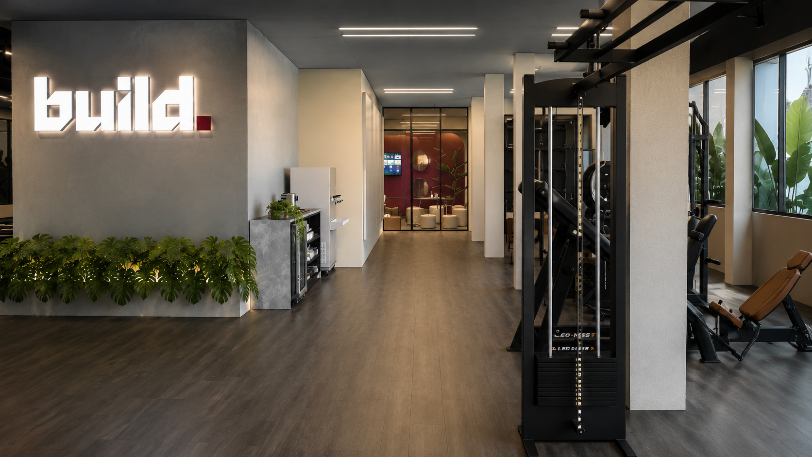 Arquitetura moderna da recepção da build.